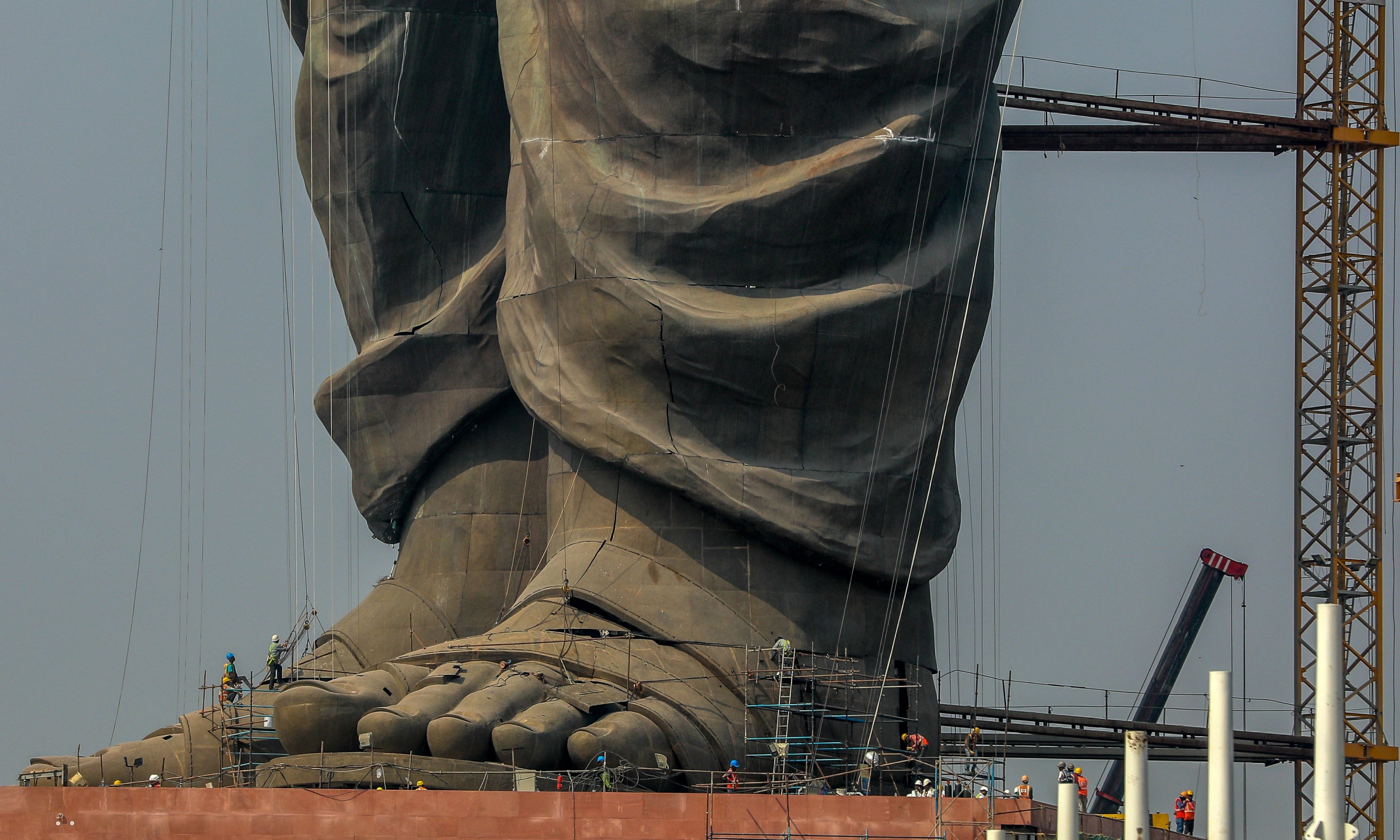 Estatua más alta del mundo tiene la figura de Sardar Patel. Foto: EFE