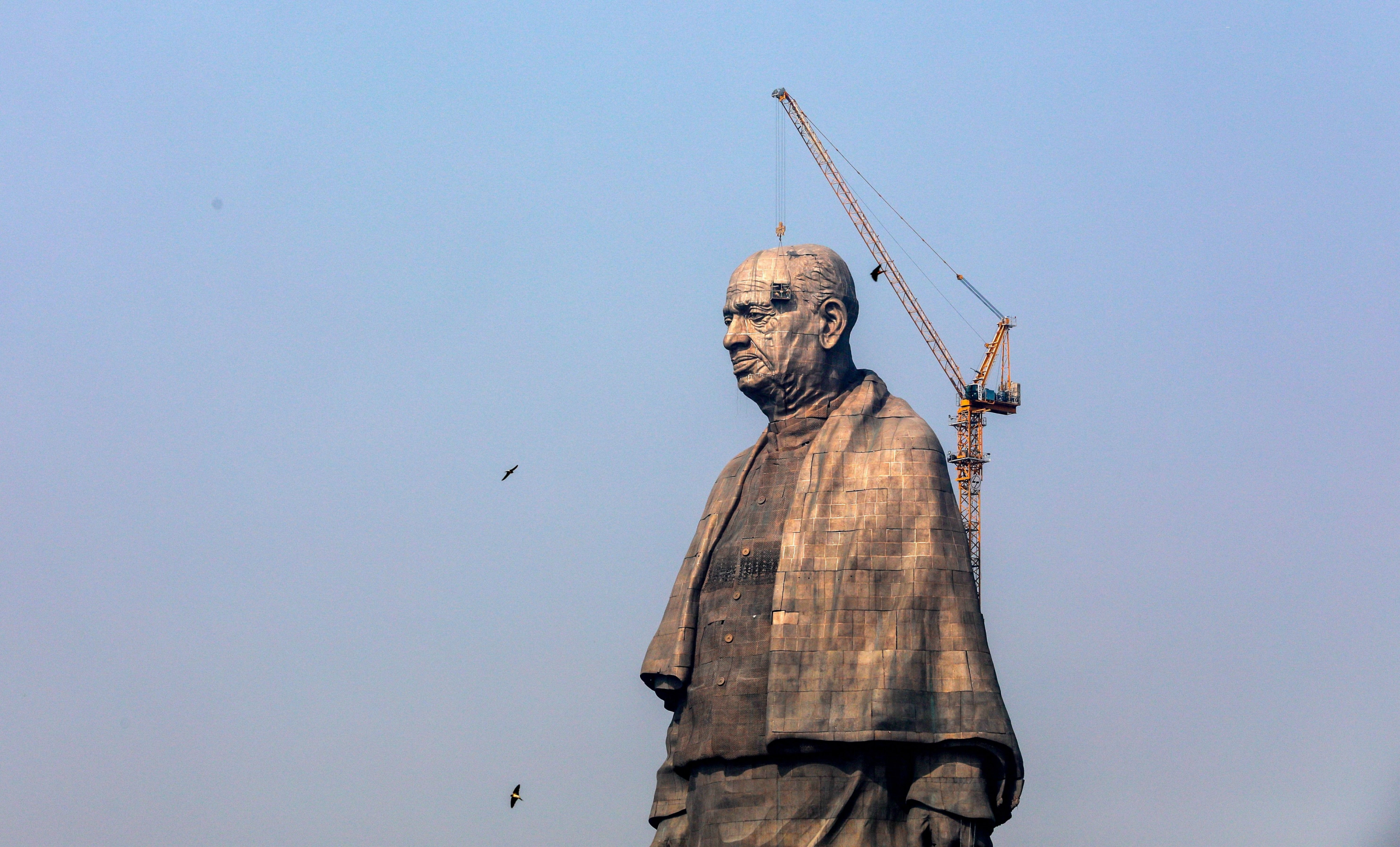 Estatua más alta del mundo tiene la figura de Sardar Patel. Foto: EFE