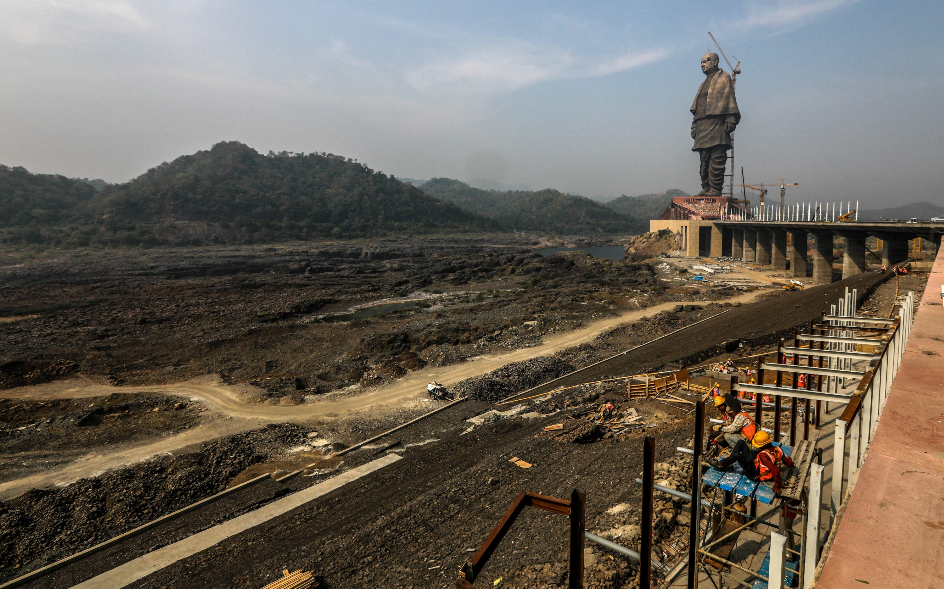 Estatua más alta del mundo tiene la figura de Sardar Patel. Foto: EFE