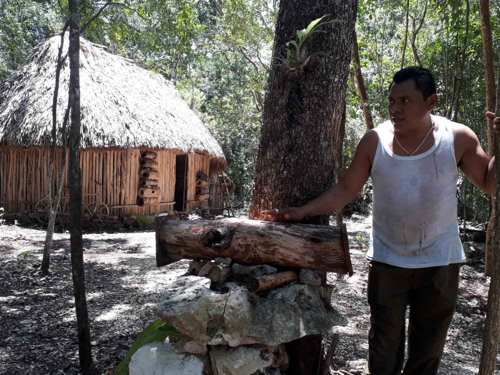 La comunidad de Ahaochooc la conforman cuatro familias mayas