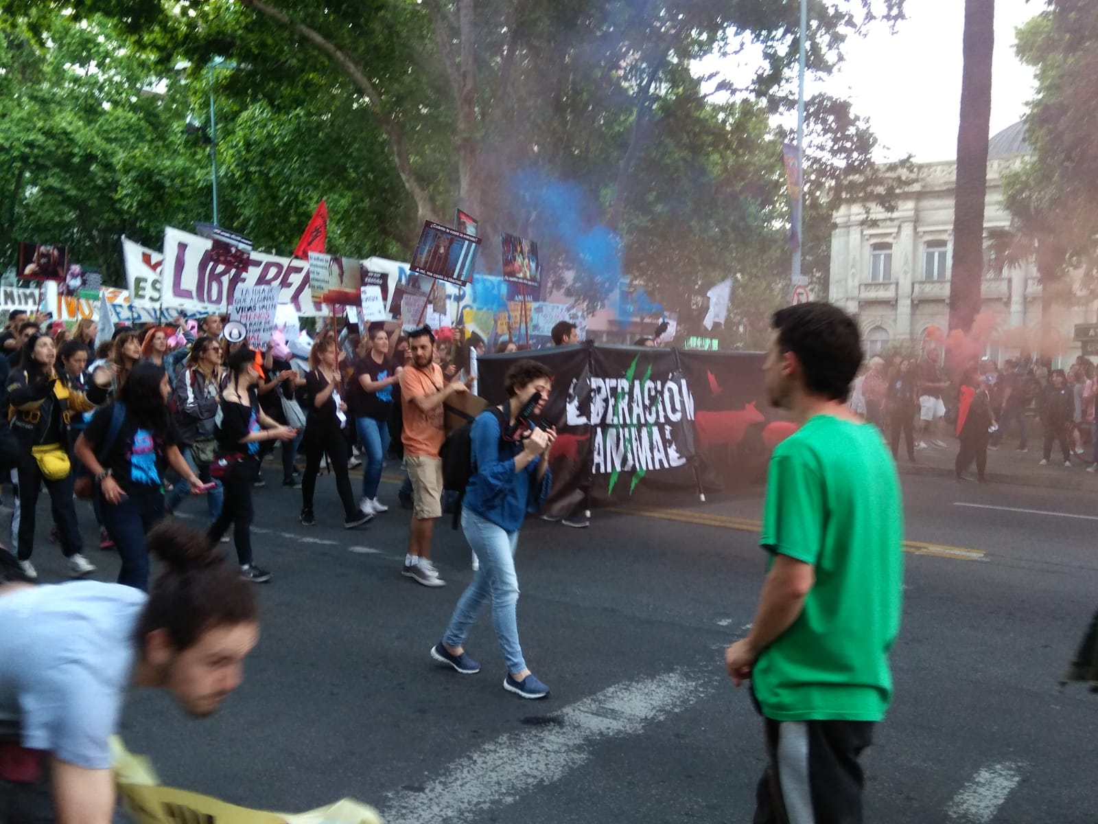 Marcha por la liberación animal. Foto: Darwin Borrelli