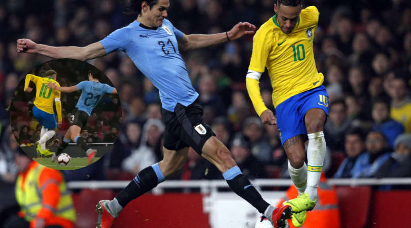 El tenso cruce entre Cavani y Neymar
