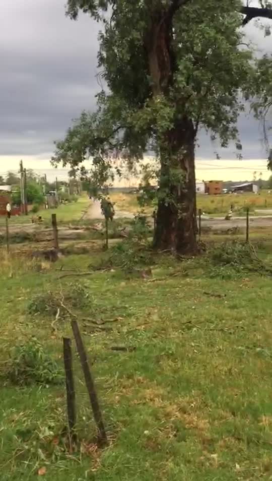 Video del temporal en San Carlos 23/12/2016