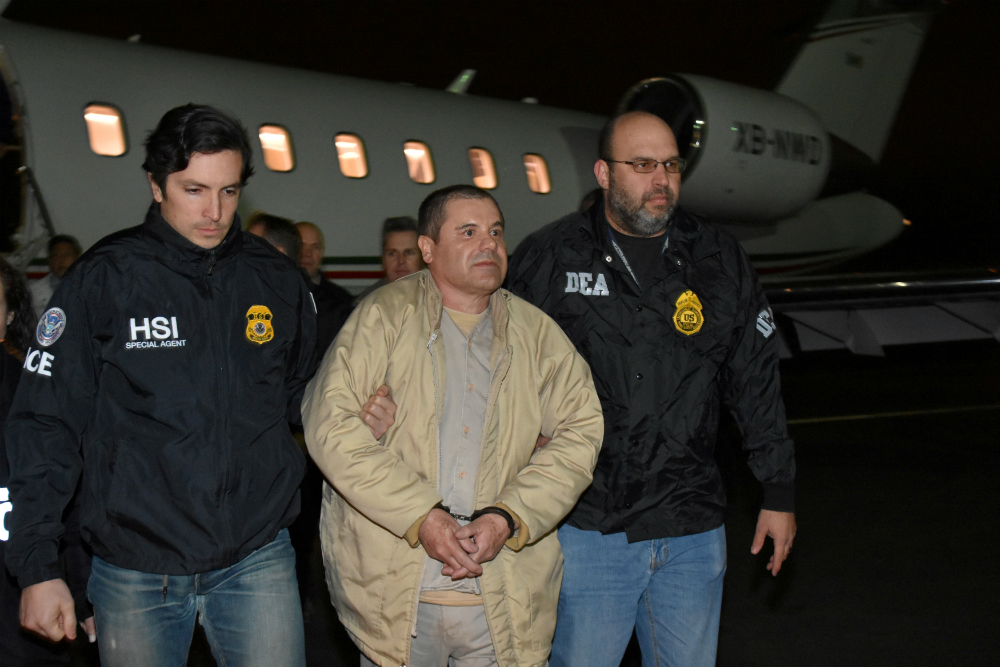 El Chapo Guzmán fue detenido en enero de 2017. Foto: Reuters.