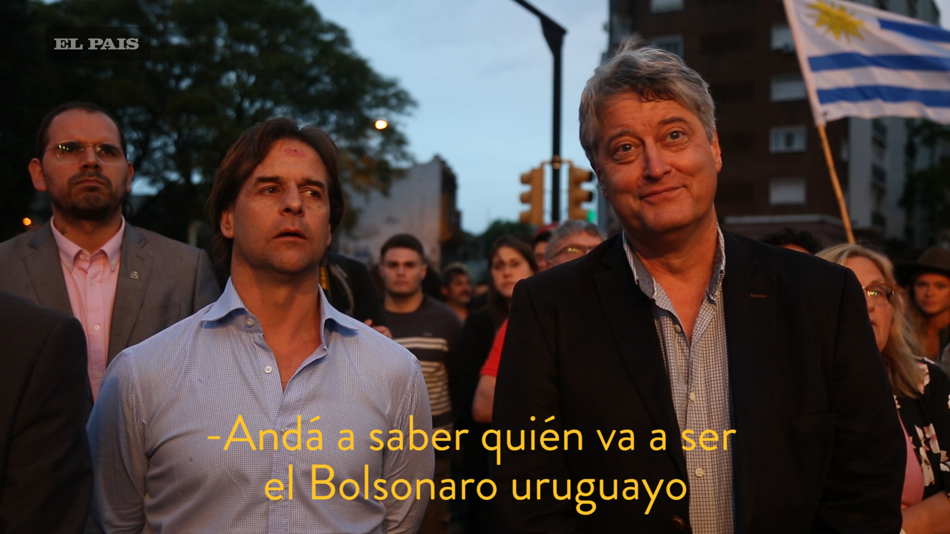 Luis Lacalle Pou a Rafael Michelini: "Andá a saber quién será el Bolsonaro uruguayo". Foto: Delfina Milder