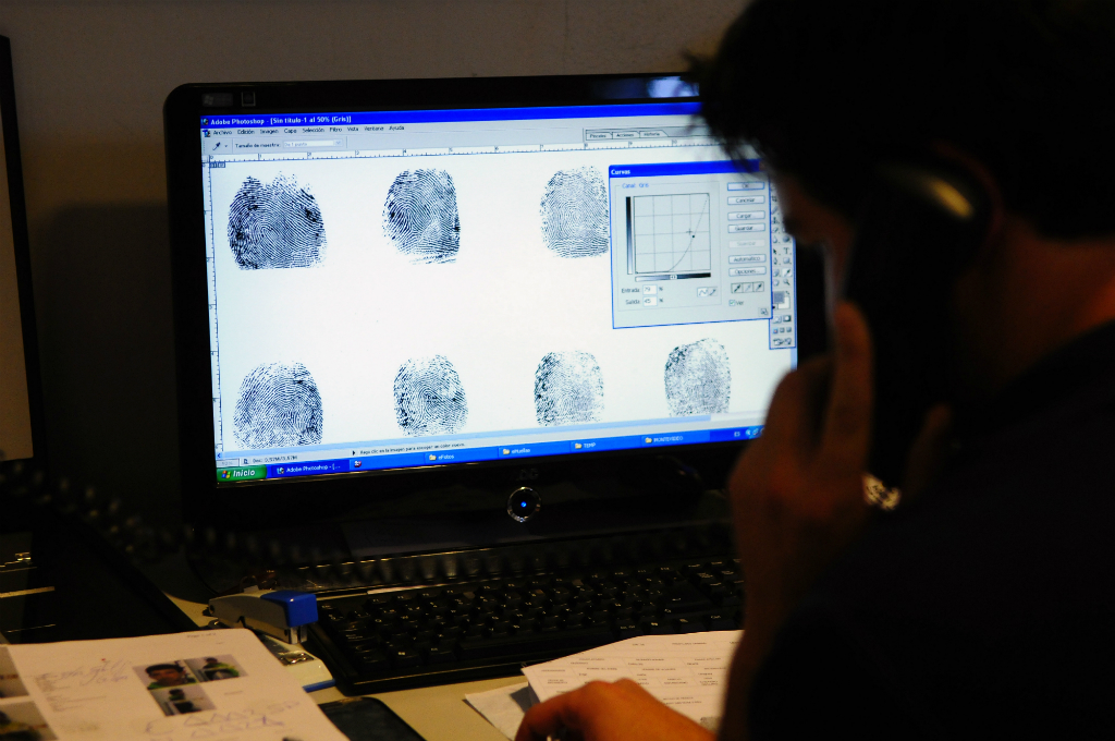 Huellas dactilares. Foto: Fernando Ponzetto