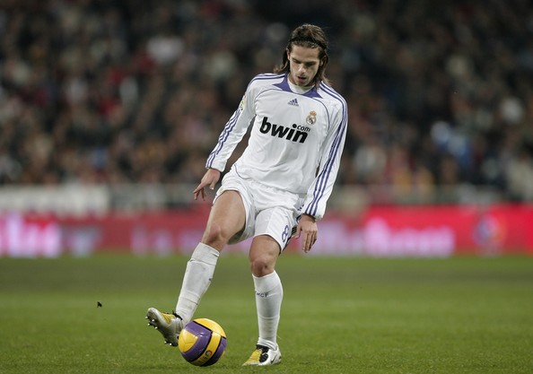 Fernando Gago en su pasaje por el Real Madrid.