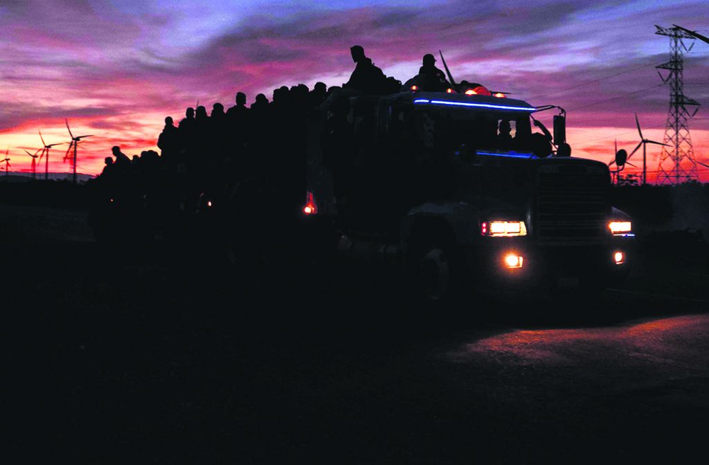 El drama de los migrantes marcó las imágenes del 2018. Foto: Guillermo Arias / AFP