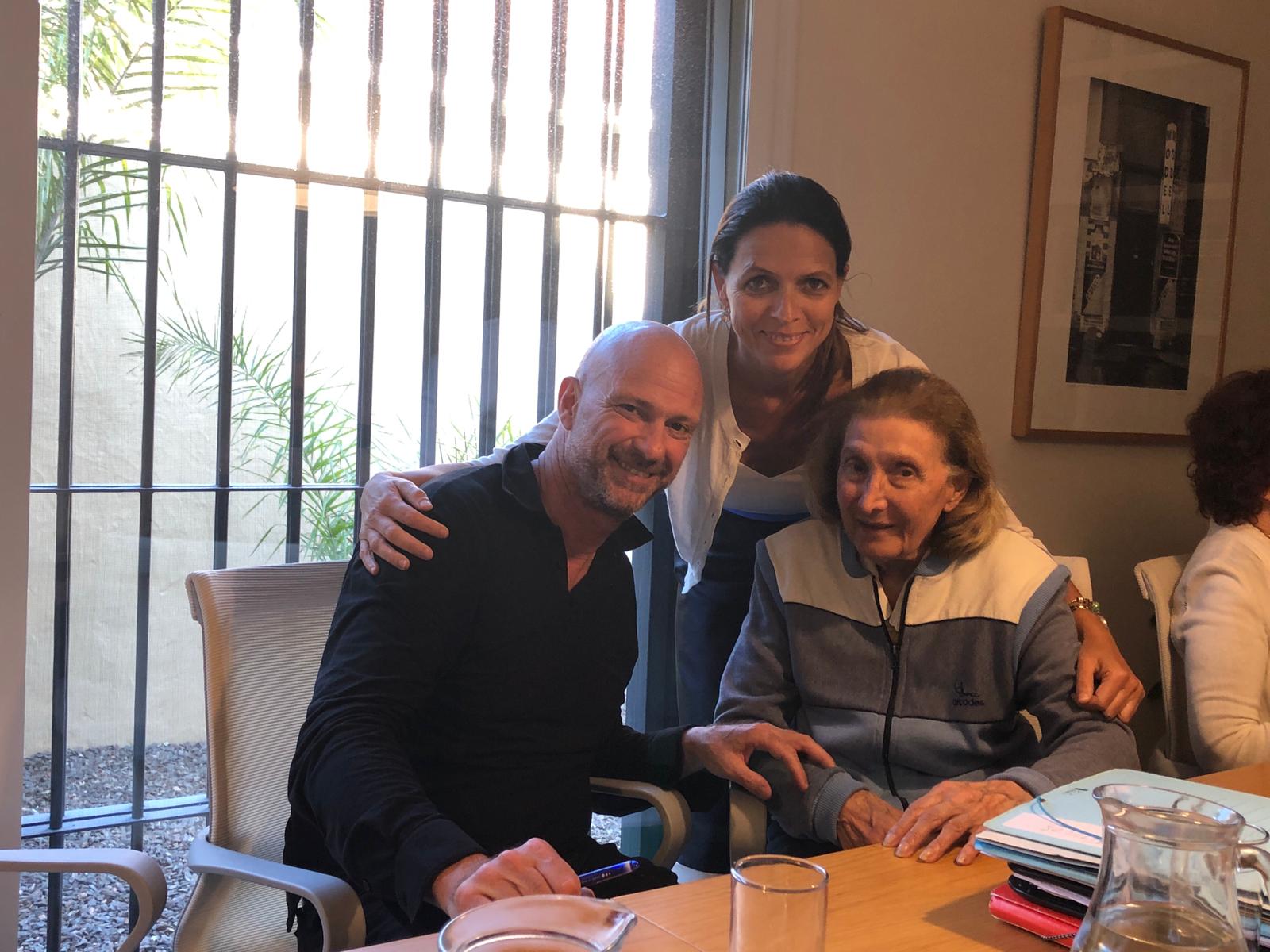 Giuseppi Cipriani, Virginia Cervieri y Santina Manoukián. Foto: Marcelo Gallardo