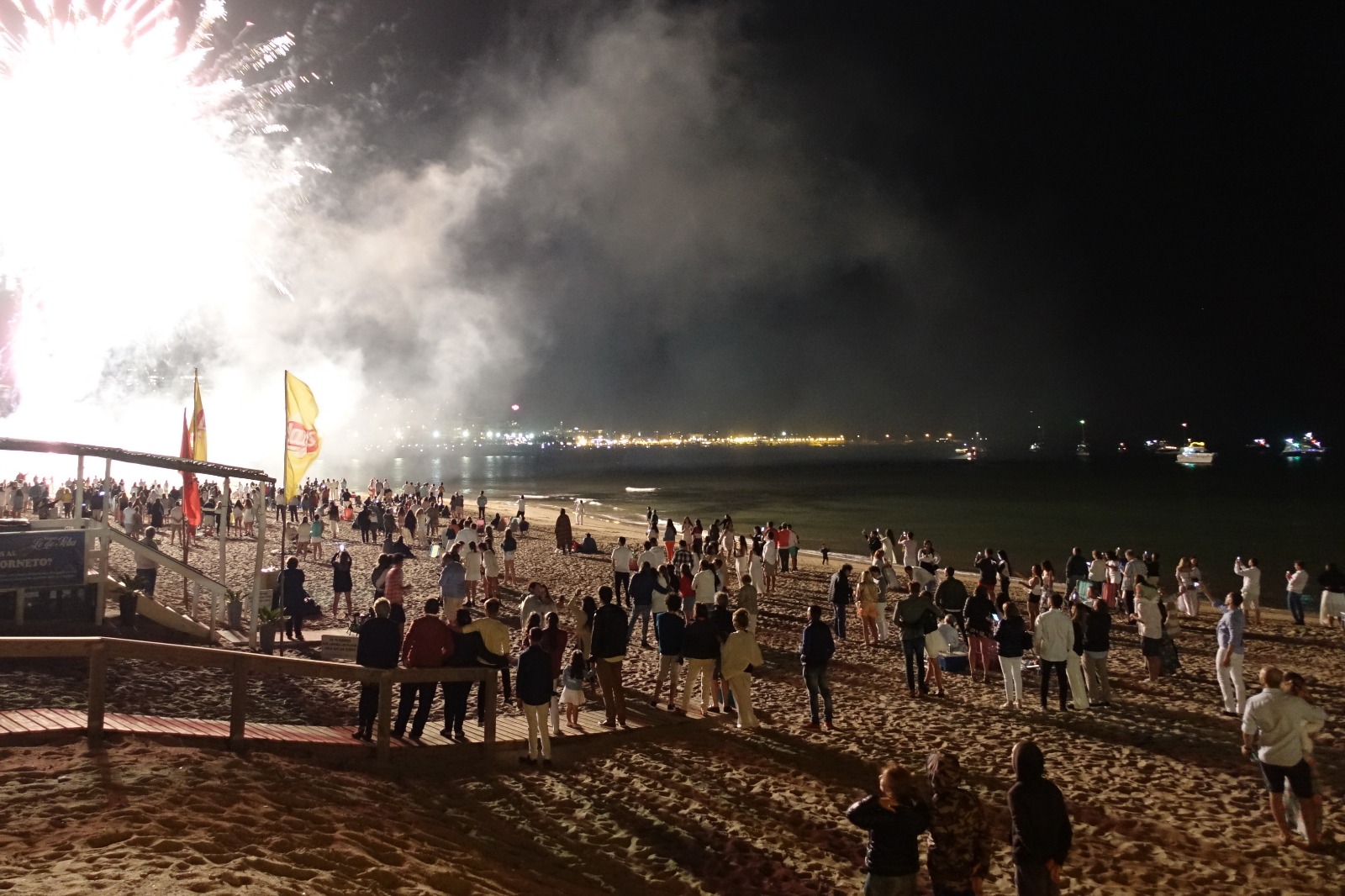 Festejos en Punta del Este por la llegada del Año Nuevo. Foto: Ricardo Figueredo.