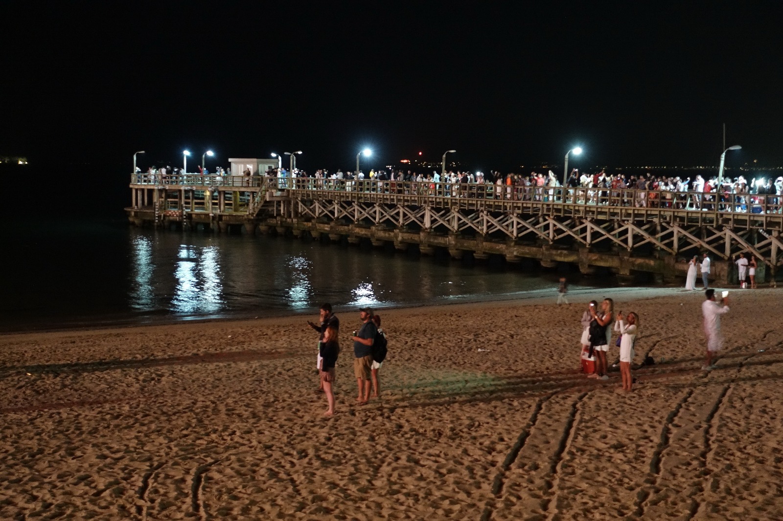 Festejos en Punta del Este por la llegada del Año Nuevo. Foto: Ricardo Figueredo.