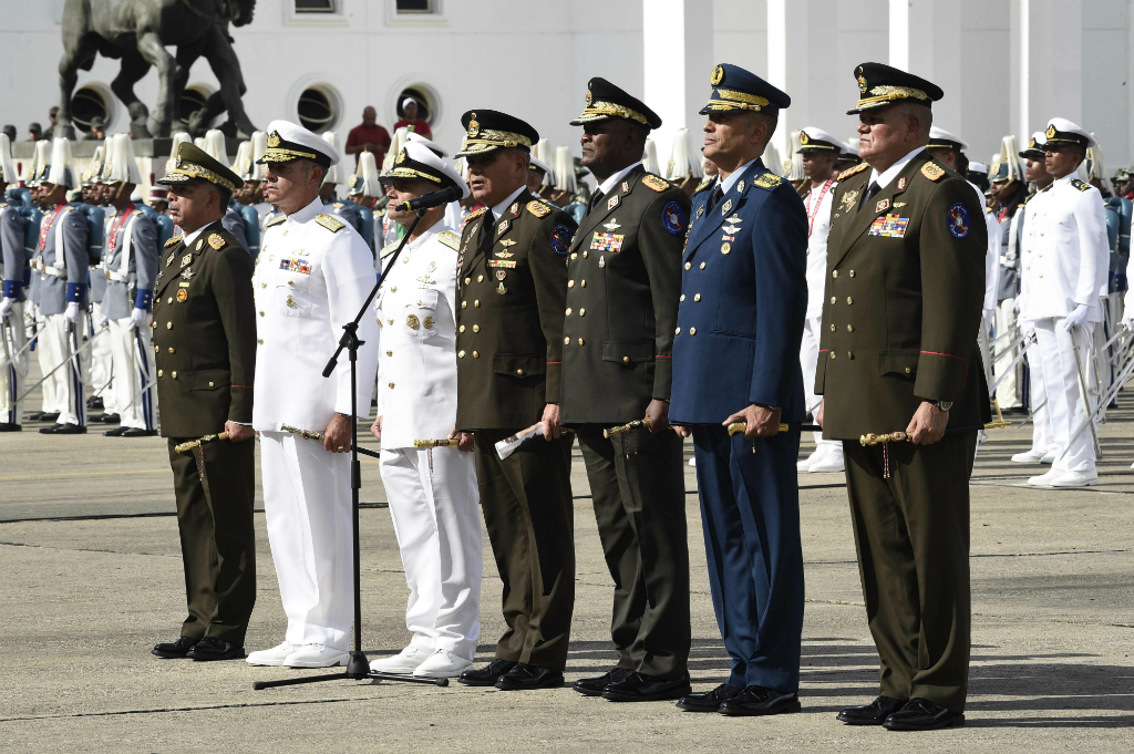 Las Fuerzas Armadas juraron lealtad a Maduro. Foto: AFP