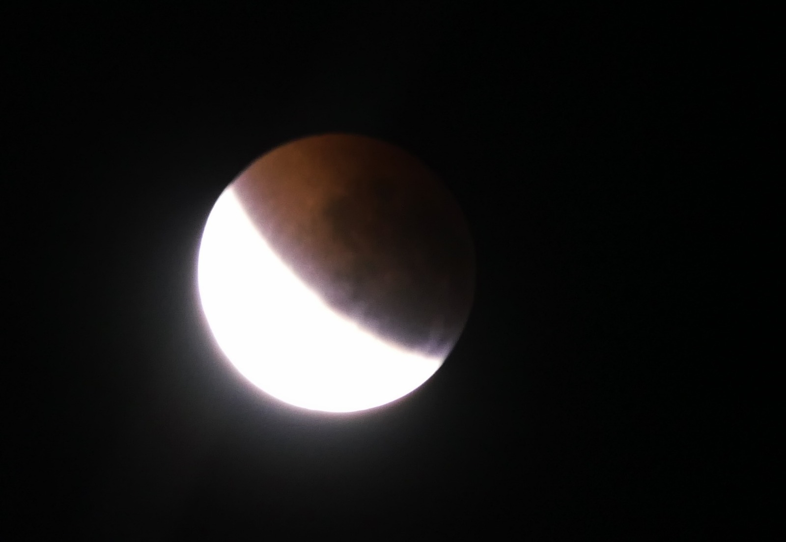 Eclipse de Luna Roja. Foto: Ricardo Figueredo