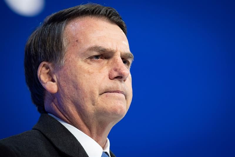 Jair Bolsonaro en Davos. Foto: EFE