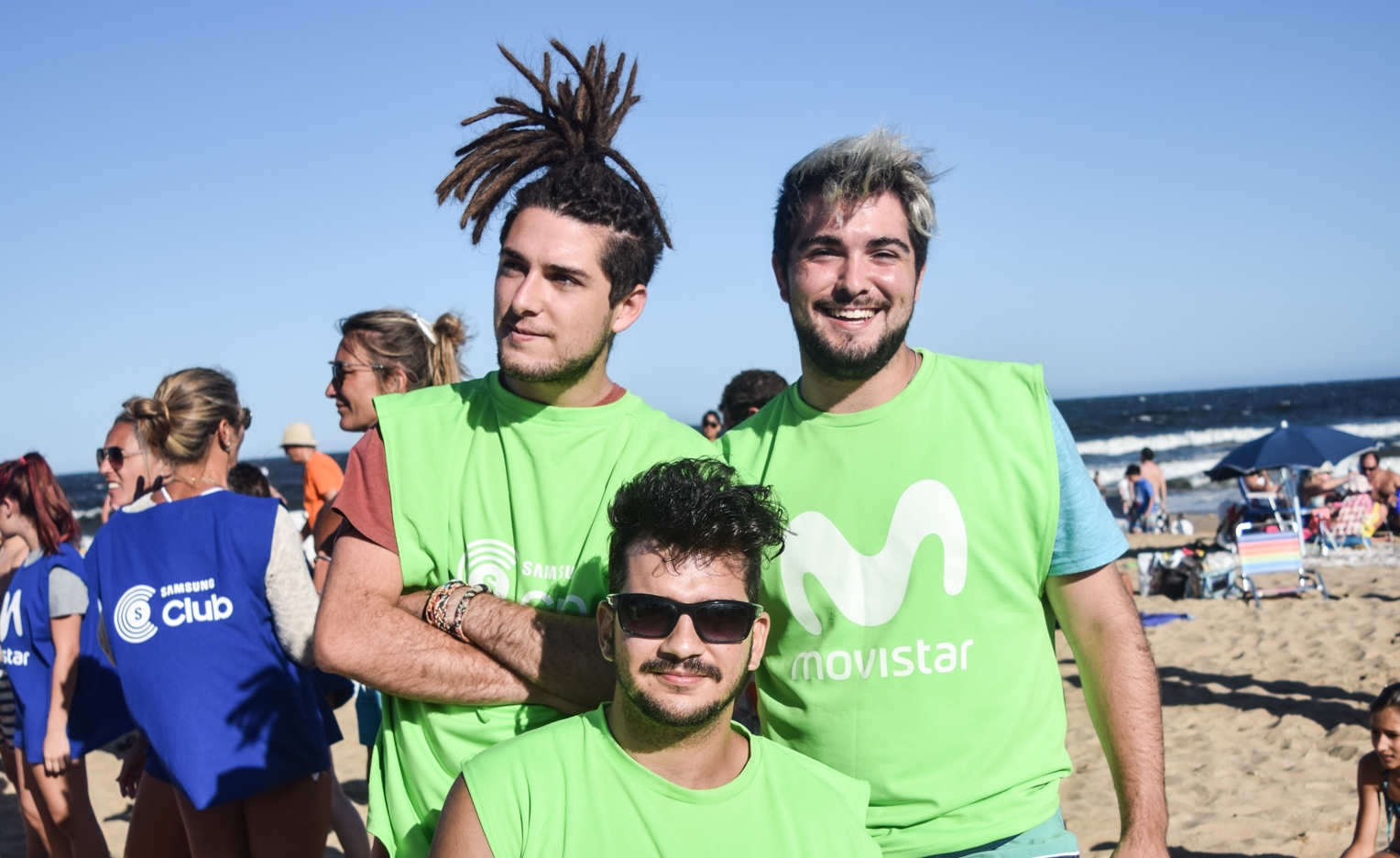 Agustín Antón, José Menéndez, Pablo Antón.