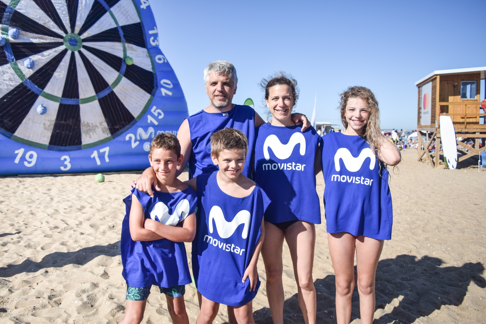 Martín Barco, Francisco Fedriani, Martín Fedriani, Gimena Plácido, Martina Pedriani.