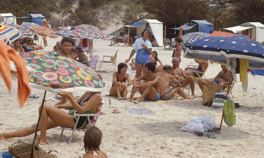 Playas en Uruguay en la década del 90. Foto Archivo El País
