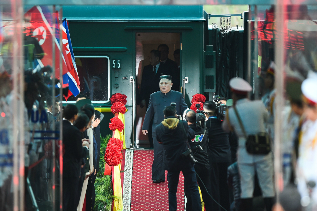 Kim viajó en tres casi tres días y recorrió unos 4.000 kilómetros por territorio chino hasta Vietnam. Foto: AFP