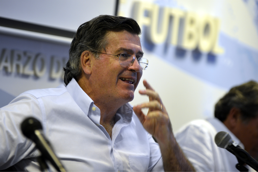 Pedro Bordaberry en el Congreso de Clubes de la AUF