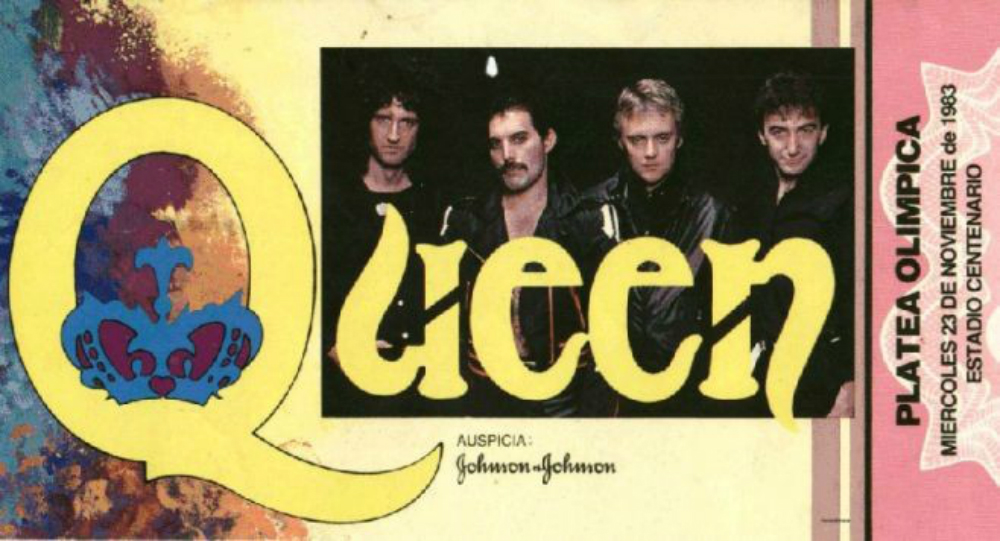 Entradas para el recital de Queen. Foto: Archivo de Berch Rupenian.