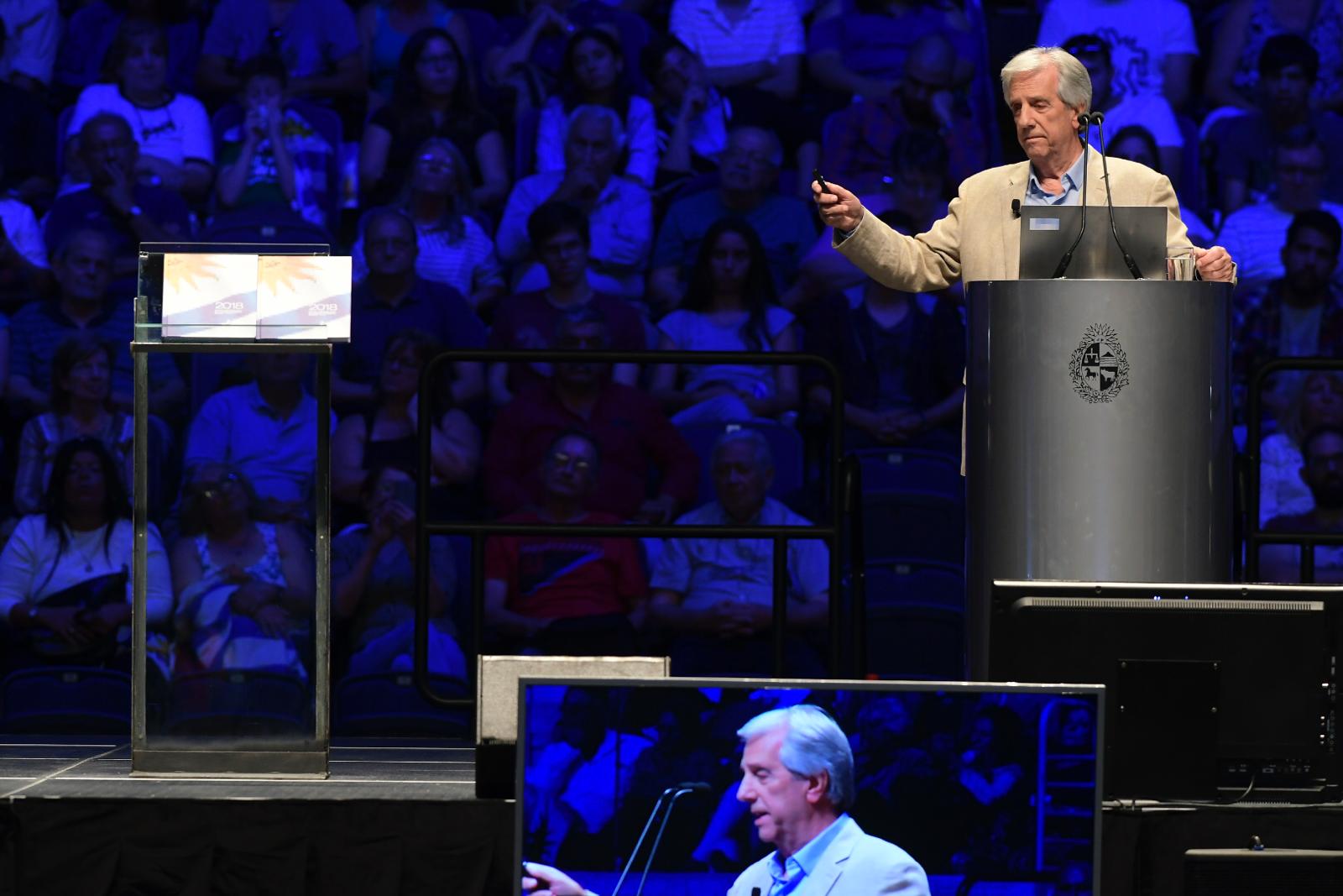 Tabaré Vázquez presentó su rendición de cuentas. Foto: Pablo Fernández