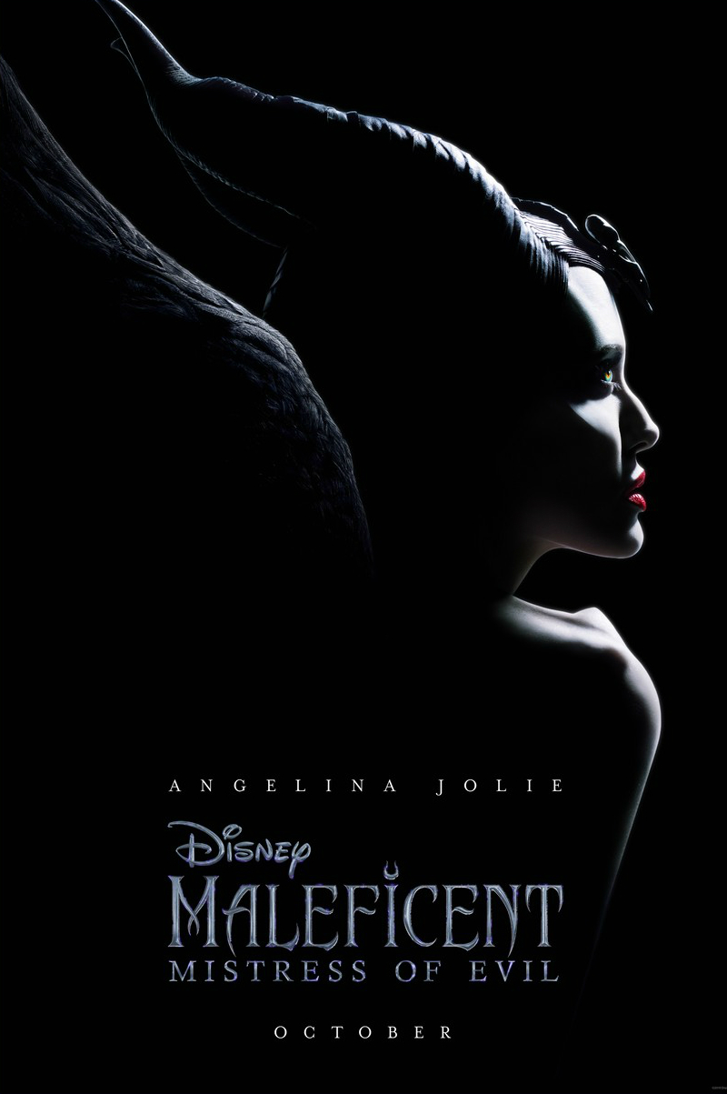 Poster de la película Maléfica, que se estrenará en octubre nuevamente con Angelina Jolie y Elle Fanning como las protagonistas. Foto: Difusión