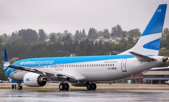 Aerolíneas Argentinas fue la primera de la región en operar los Boeing 737 MAX 8 Foto: Twitter: @Aerolienas_AR