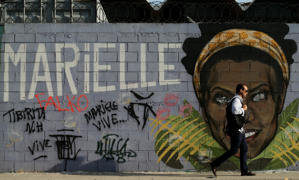 Varios murales de Marielle Franco fueron pintados tras su muerte. Foto: Reuters