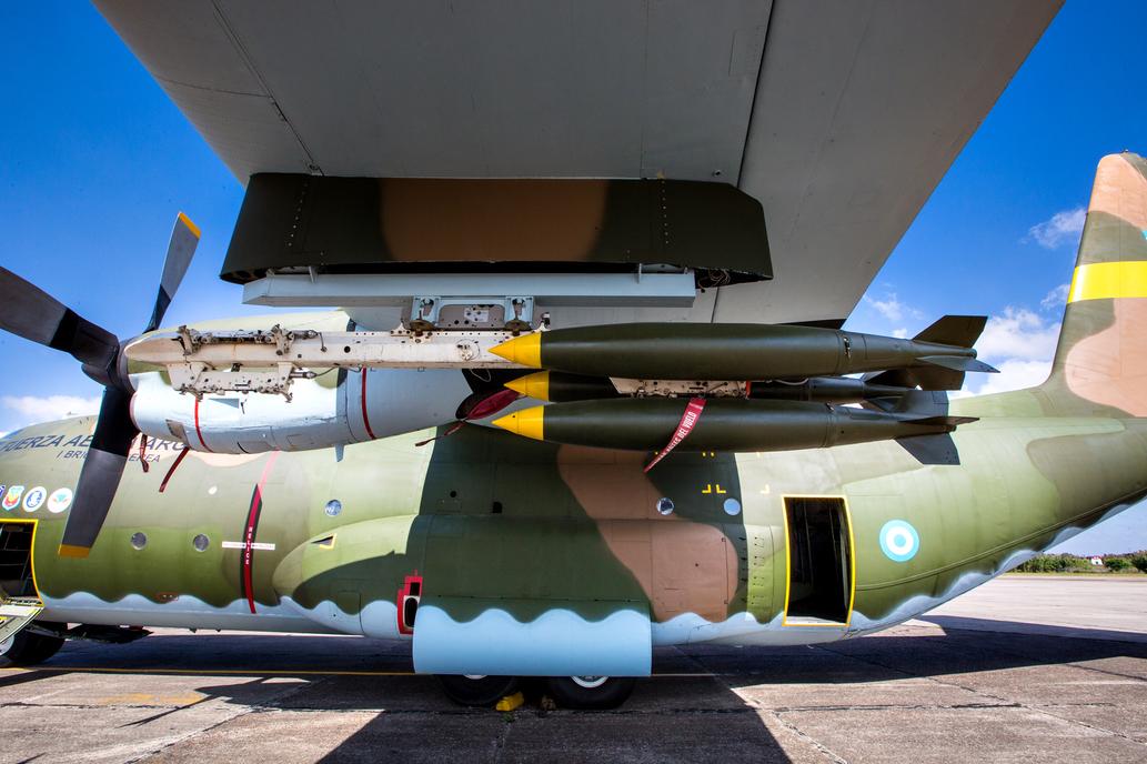 El personal de la base volvió a darle a la aeronave los colores que lució en Malvinas. Foto: La Nación/GDA.