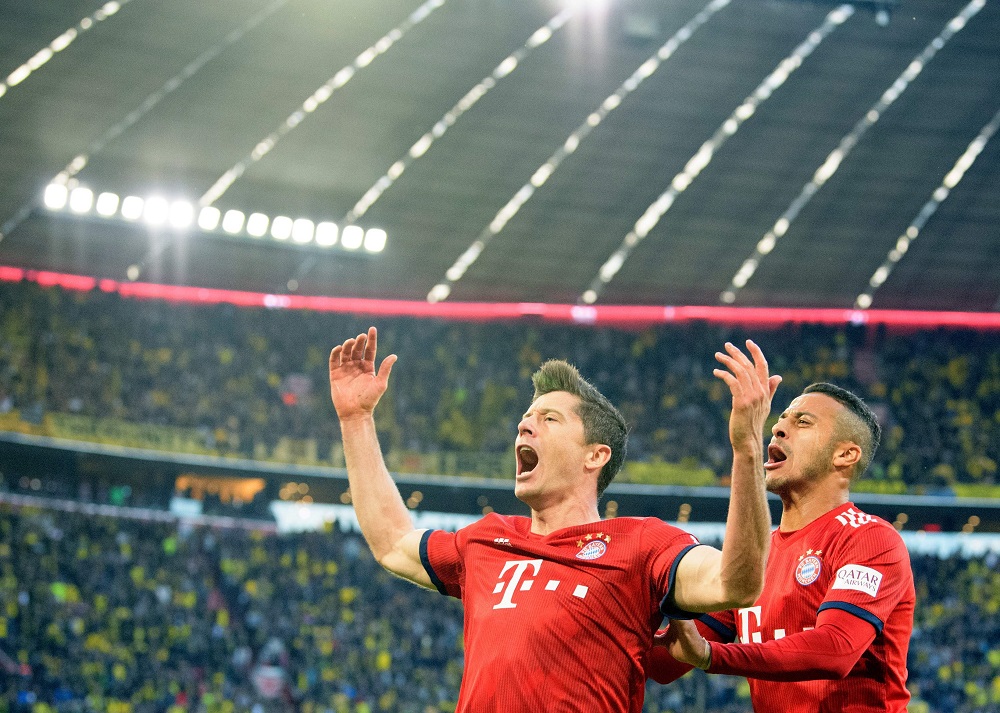 Robert Lewandowski y Thiago Alcántara en el Bayern Munich