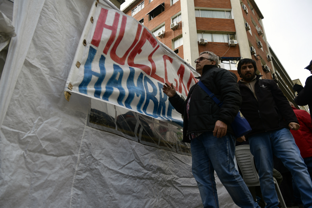 Huelga de hambre. Foto: Fernando Ponzetto