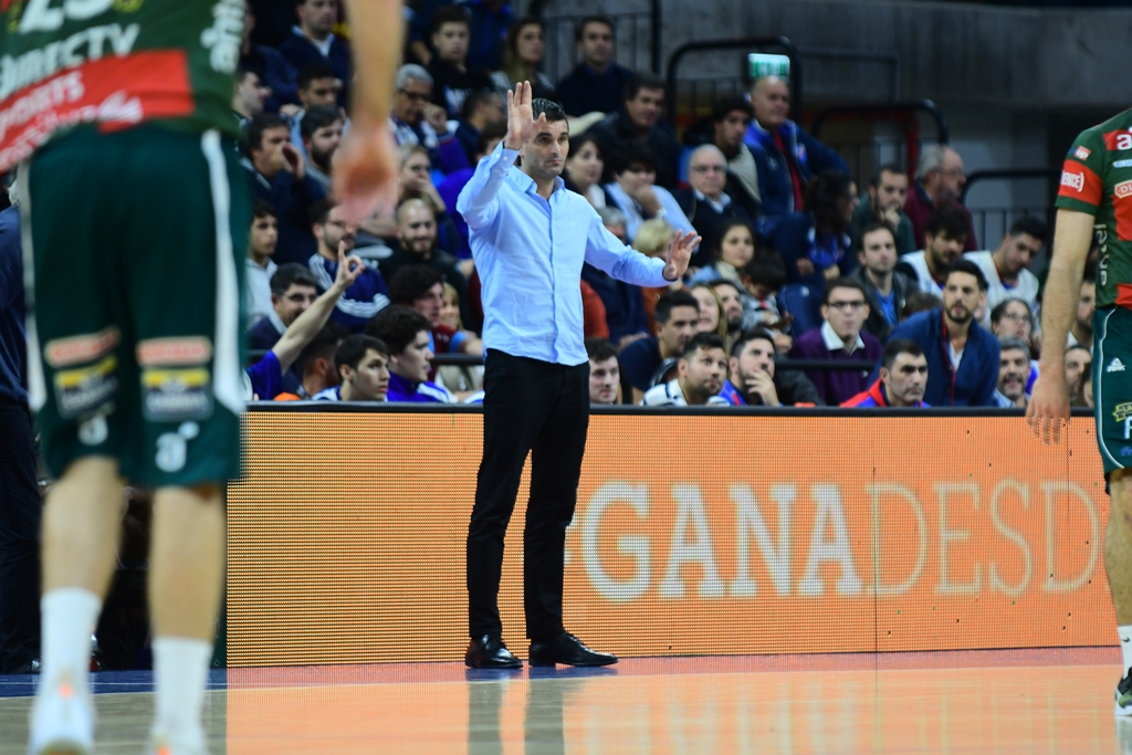 La quinta seminfinal entre Aguada y Nacional que se jugó en el Antel Arena. Foto: Gerardo Pérez.