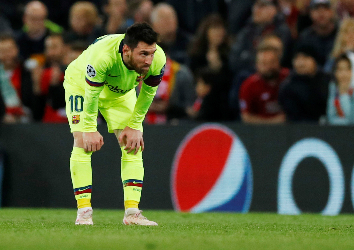 Lionel Messi fue anulado por el Liverpool. Foto: Reuters.