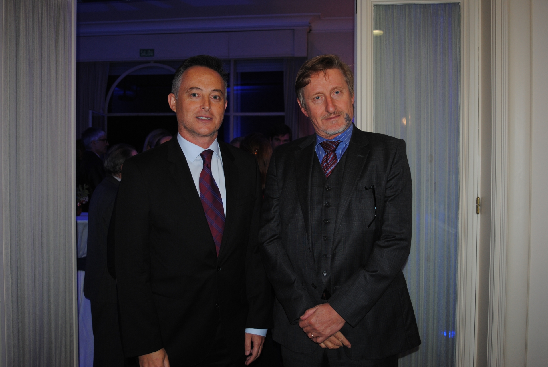 Embajador de Reino Unido Ian Duddy, Embajador de Italia Gianni Piccato.