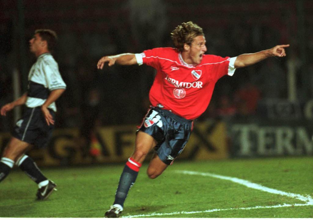 Diego Forlán en Independiente, su primer club.