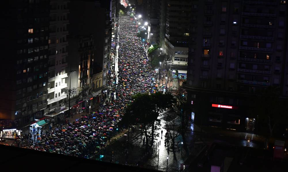 Edición 24 de la Marcha del Silencio en Montevideo. Foto: Fernando Ponzetto