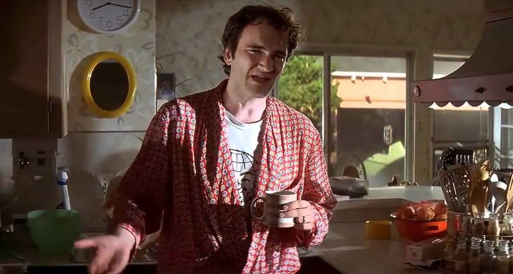 Quentin Tarantino en la película Pulp Fiction. Foto: Difusión