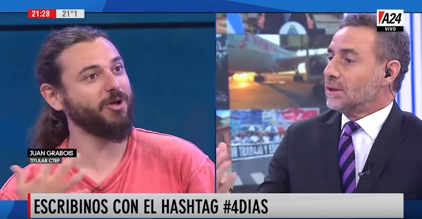 Juan Grabois y Luis Majul