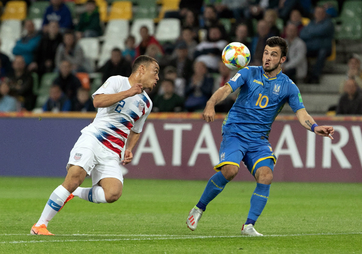 Ucrania ante Estados Unidos. Foto: Efe.