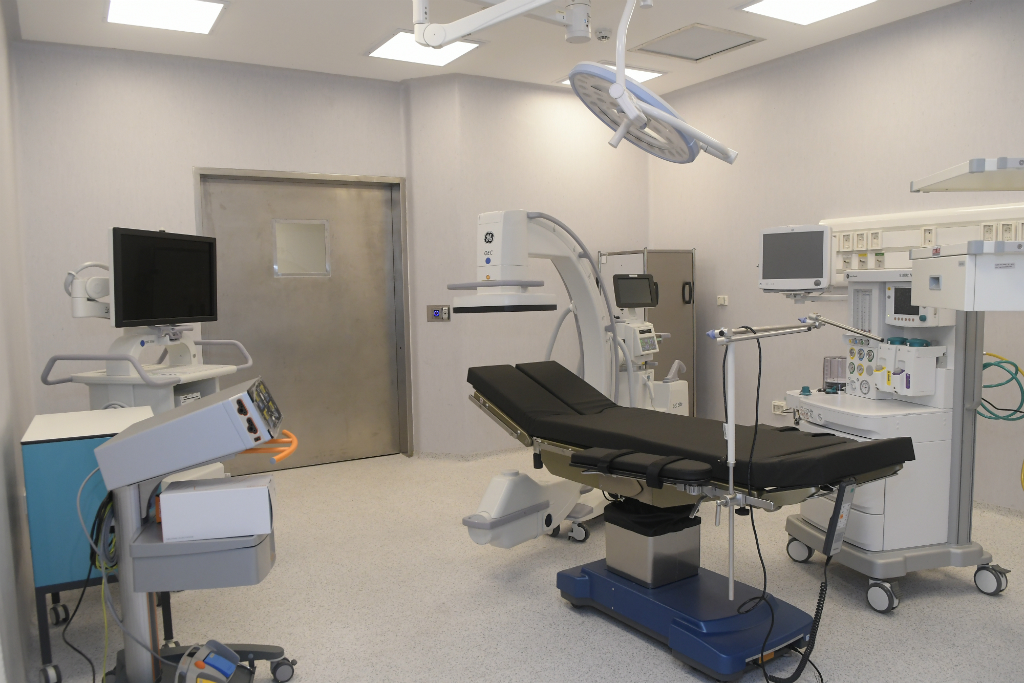 Instalaciones del nuevo hospital del Banco de Seguros del Estado. Foto: Leonardo Mainé