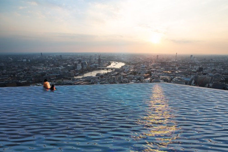 Piscina "Infinity London". Foto: Compass Pools