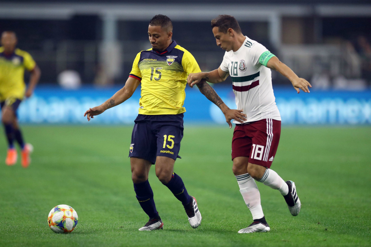 Jefferson Intriago, volante de Ecuador. Foto: AFP.