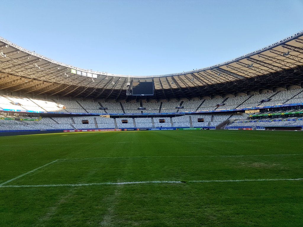 Estadio Mineirão, perteneciente al Cruzeiro. Recibirá el partido entre Uruguay y Ecuador.
