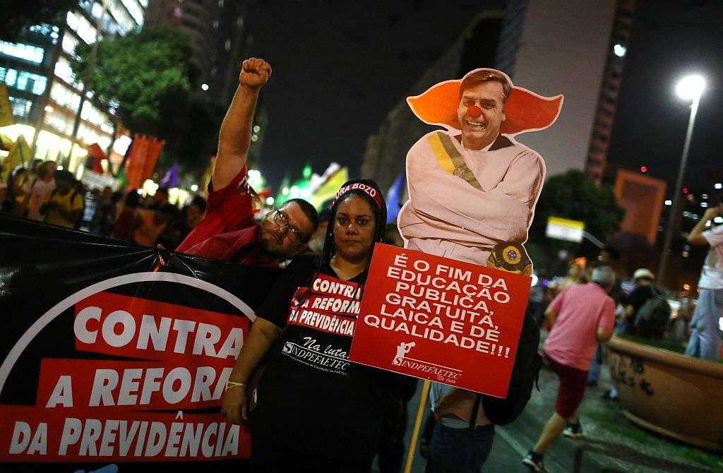 Protestas contra Bolsonaro en Río de Janeiro y San Pablo