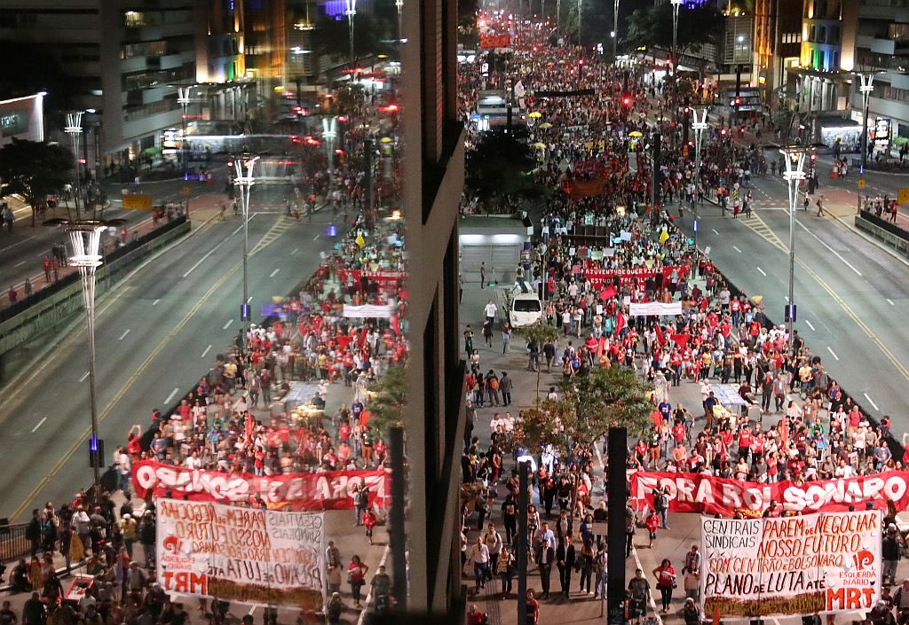 Protestas contra Bolsonaro en Río de Janeiro y San Pablo