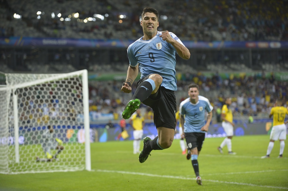 Luis Suárez en el Uruguay vs. Ecuador de la Copa América 2019