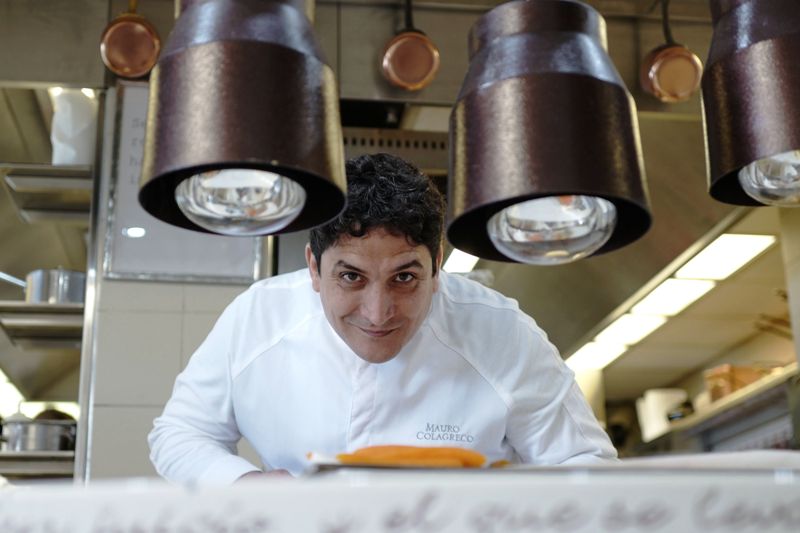 Mauro Colagreco, dueño del restaurante Mirazur. Foto: AFP.