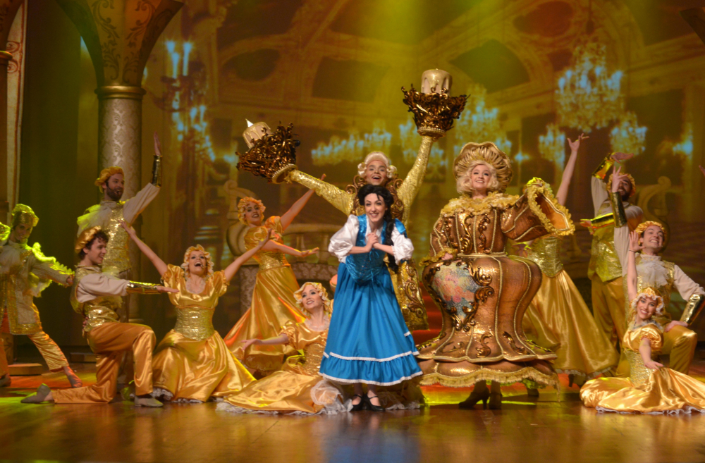 La bella y la bestia, un musical que tendrá tres versiones en estas vacaciones. Foto: Difusión