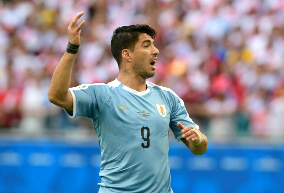 Luis Suárez en el uruguay vs. Perú