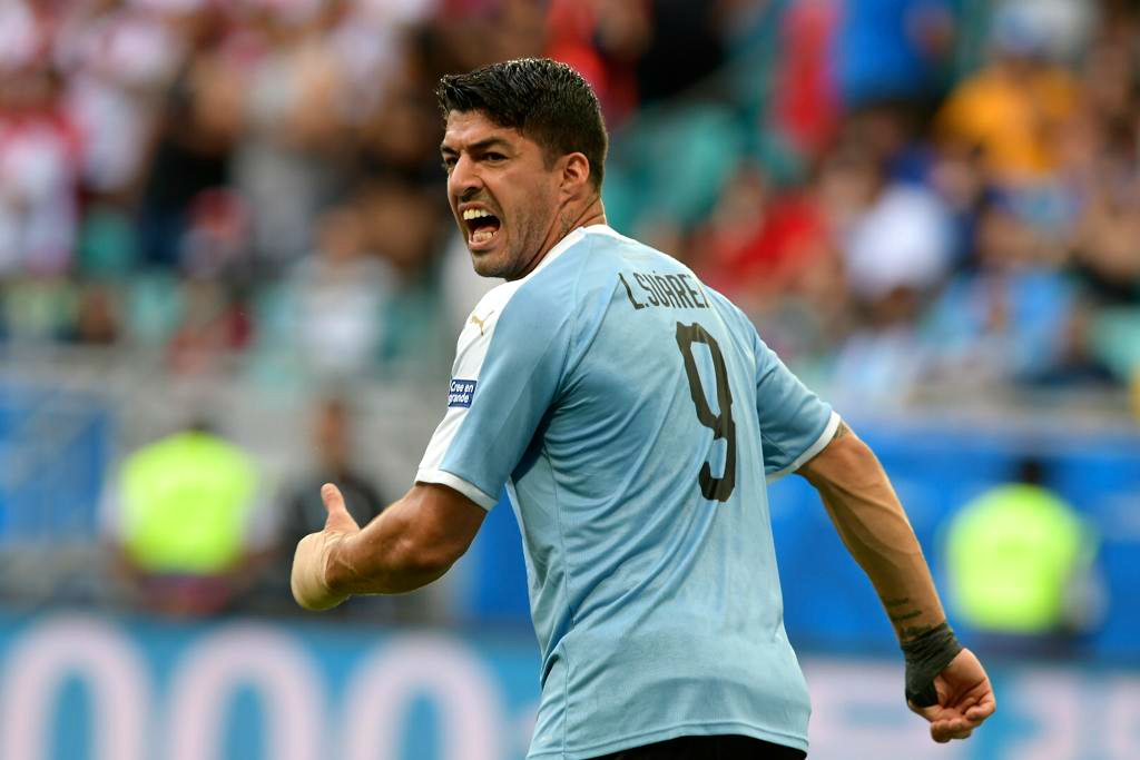 Luis Suárez en el uruguay vs. Perú
